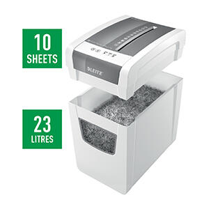 Dokumentu smalcinātājs LEITZ IQ Slim Home Office, P4, 23 L, 4x28 mm, 10 lapas (250-06973)