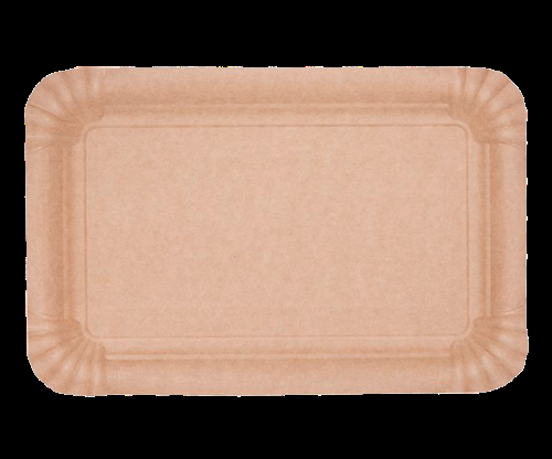 Šķīvis papīra ABCPAK, kraft, brūna, 13x20cm, 0.6kg, 100gab (400-09321)