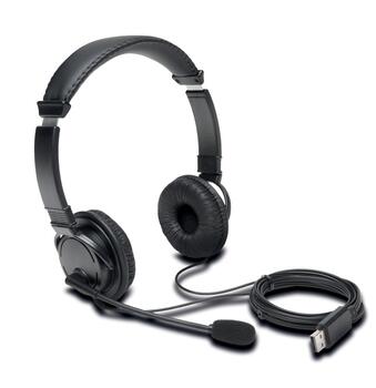 Austiņas ar mikrofonu Kensington USB-A Hi-Fi (250-09085)