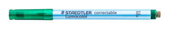 Dzēšamais OHP marķieris STAEDTLER LUMOCOLOR 305 F 0.6 mm zaļš (200-10594)