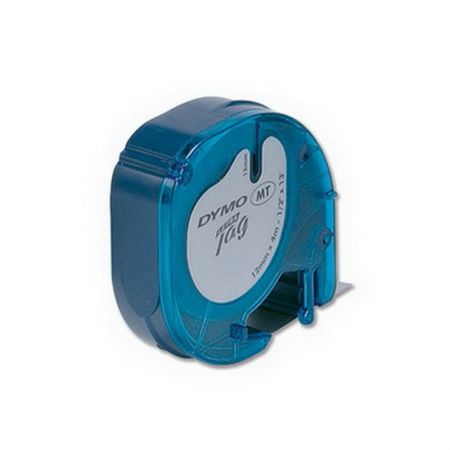 Marķēšanas lenta DYMO LetraTag, 12 mm x 4 m, melni burti uz balta fona, papīra (250-00234)