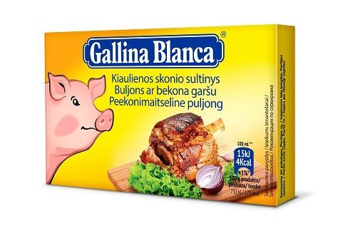 Bekona buljons GALLINA BLANCA, 8x10g (450-08371)