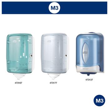 Papīra dvieļi TORK Advanced Reflex Mini M3, 1.sl., 343 lapiņas rullī, 19.8 x 35 cm, 120 m/rullī, baltā krāsā (400-03707)