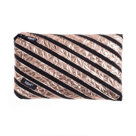 Penālis ZIPIT Metallic Jumbo Pouch, ZTJ-MT-1, bronzas krāsas (550-04989)