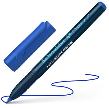 Noturīgais marķieris SCHNEIDER Maxx 240 konisks 1-2mm, zils (200-01482)