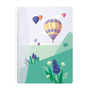 Piezīmju grāmatiņa ar spirāli OXFORD HORIZONS, B5, 60 lapas, 90 gsm, līniju (100-10175)