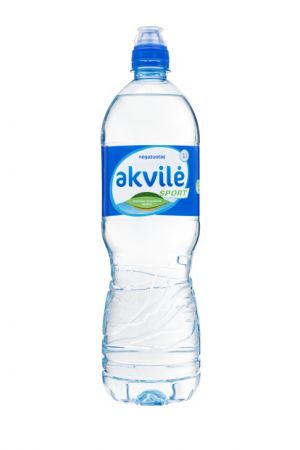 Naturāls minerālūdens AKVILE sport cap, negāzēts, 1l (450-16422)