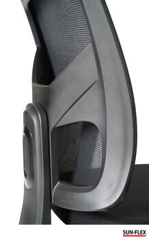 Krēsls SUN-FLEX OFFICECHAIR MESH, melns (350-01833)