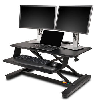 Darba galds KENSINGTON SmartFit stāvoša - sēdoša pozīcijā, melnā krāsā (250-06503)