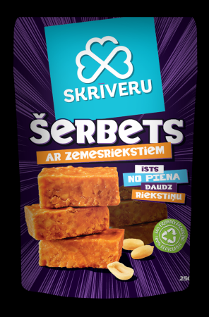 SKRĪVERU Šerbets ar zemesriekstiem 250g (450-23388)