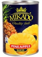 Ananāsu riņķīši MIKADO, 580ml/340g (450-08005)