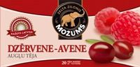 Augļu tēja MOŽUMS Dzērveņu-Aveņu, ar virvīti maisiņos, 20x1.5g (450-06407)