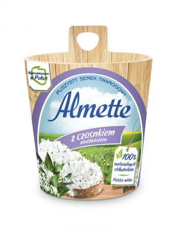 Svaigā siera smēriņš ALMETTE ar ķiplokiem, 150g (450-17411)