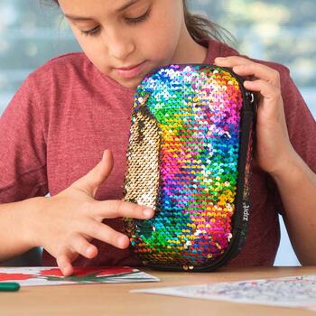 Penālis ZIPIT Glitter Sequins, disko (550-05835)