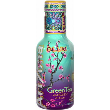 Ledus tēja ARIZONA ar medu un plūmju sulu, 0.45l PET (450-11719)
