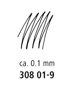 Pildspalva rasēšanai STAEDTLER PIGMENT LINER 0.1mm melna (200-00626)
