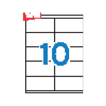 Uzlīmes APLI ILC ar izmēru 105x57mm, 100 loksnes/10 uzlīmes loksnē (100-00356)