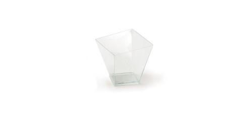 Uzkodu trauks Charme, caurspīdīgs, PS, 7,2x7,2 cm, 180 ml, 0.6kg, 40gab (450-23574)