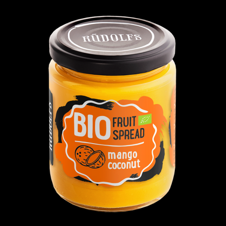 Augļu krēms RŪDOLFS BIO mango, kokoss 245 g (450-27797)