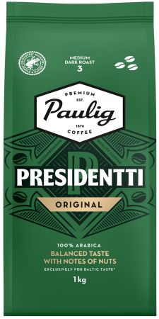 Paulig Presidentti Original 1kg kafijas pupiņas (450-23658)