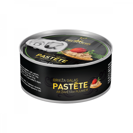 Brieža gaļas pastēte LĀČI, ar plūmēm 100g (450-25674)