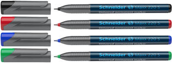 Noturīgais marķieris SCHNEIDER kodoskopa plēvēm OHP Maxx 220S, 0.4mm, 4 krāsas (200-01508)