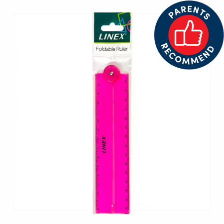 Lineāls LINEX Folden 15/30 cm, rozā (200-13680)