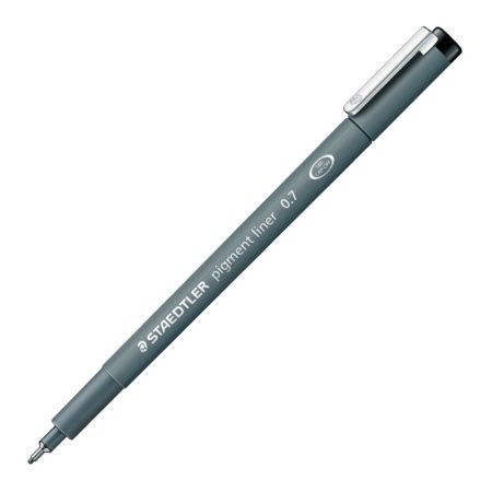 Pildspalva rasēšanai STAEDTLER PIGMENT LINER 0.7 mm melna (200-00628)