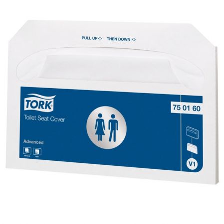 Klozetpoda sēdvirsmas pārklājs TORK Advanced, V1 sistēmai, 250 gab. (400-00693)