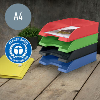 Dokumentu plaukts Leitz Recycle, A4, zaļa (200-15331)