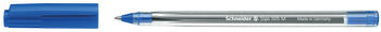 Lodīšu pildspalva SCHNEIDER 505 M 0,5 mm, caurspīdīgs korpuss, zila tinte (200-00491)