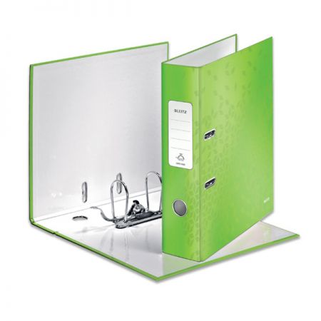 Mape-reģistrs LEITZ WOW 180°, A4 formāts, 80 mm, zaļā krāsā (150-03644)