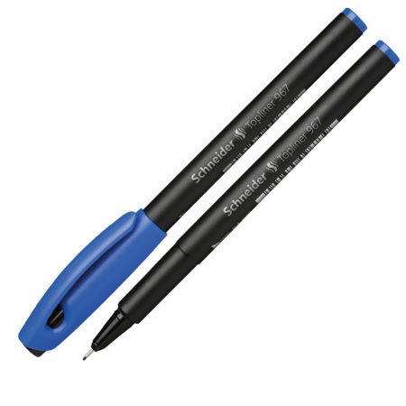 Pildspalva liners SCHNEIDER TOPLINER 967, 0.4mm, melns korpuss, zila (200-00573)