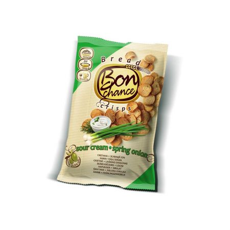 Maizes grauzdiņi BON CHANCE ar krējuma garšu un lokiem, 120 g (450-03174)