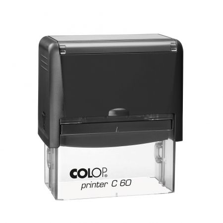 Zīmogs COLOP Printer C60, melns korpuss, bez krāsas spilventiņš (650-03696)