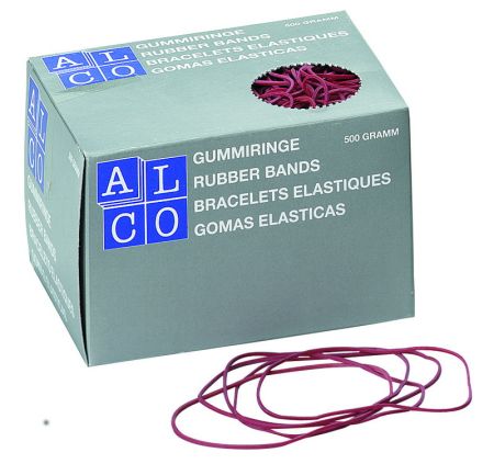 Gumijas naudas iesaiņošanai ALCO 1.5xD65mm, 500g, sarkana (200-03628)