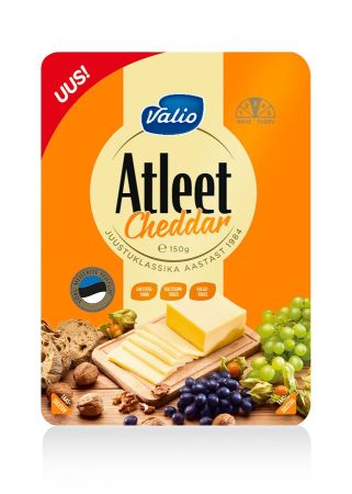 Siers Cheddar šķēlēs Valio Atleet, 150g (450-10847)