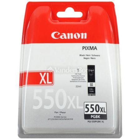 Tintes Canon PGI-550PGBKX (6431B005), melns kārtridžs tintes printeriem (300-01957)