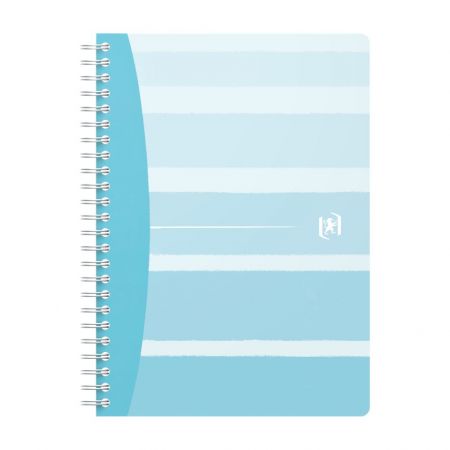 Piezīmju grāmatiņa ar spirāli OXFORD ICONIC, A5, 60 lapas, 90 gsm, līniju (100-10177)