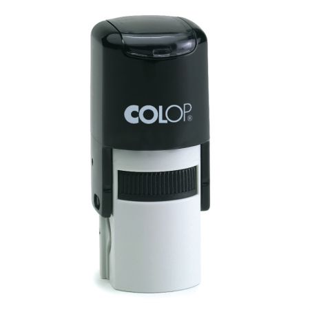 Zīmogs COLOP Printer R40, melns korpuss, zils spilventiņš (650-00085)