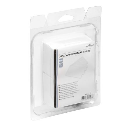 Standarta plastikāta kartes DURACARD, 100 gab., 0.76 mm (891502) (250-04184)