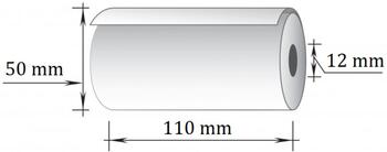Kases lente TECHNOINFORM 110mmx25m/12mm, TERMO papīrs, 55g/m2, 6 gab/iepakojumā (100-10470)