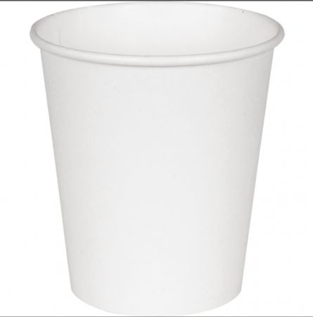 Papīra glāzes ABENA Gastro, 7,8cm, Ø7,2cm, 205ml, balti, PE, 7 oz, 0.2665kg, 50gab (400-08376)
