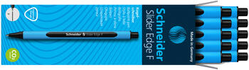 Lodīšu pildspalva SCHNEIDER SLIDER EDGE 0.5 mm, zils korpuss, melna tinte (200-05204)