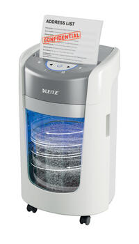 Papīra smalcinātājs Leitz IQ OptiMax Home Office 225, P5, 15L, balts (250-08948)