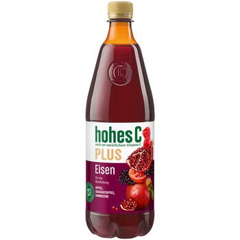 Sula HOHES C Ābolu, granātābolu, aveņu 100%, ar dzelzi, PET, 1l (450-16570)