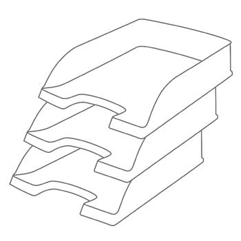 Dokumentu plaukts Leitz, no pārstrādāta materiāla, A4, melns (200-15306)