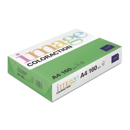 Krāsains papīrs IMAGE COLORACTION, A4, 160 gsm, 250 loksnes, DUBLIN / DEEP GREEN (100-02318)