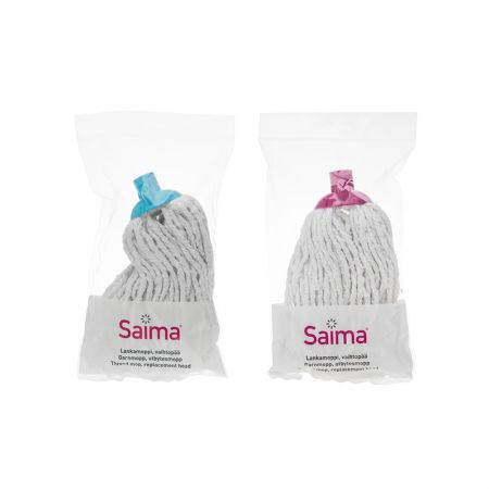 Vaļējs mops SAIMA ar vītni, kokvilna, asorti, 160 g (400-04554)