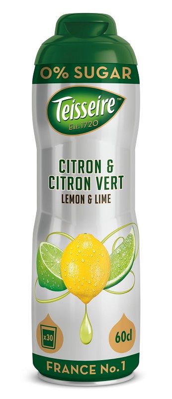 Sīrups dzērieniem TEISSEIRE Citrona Laima bez cukura, bundžā, 0.6l (450-13964)
